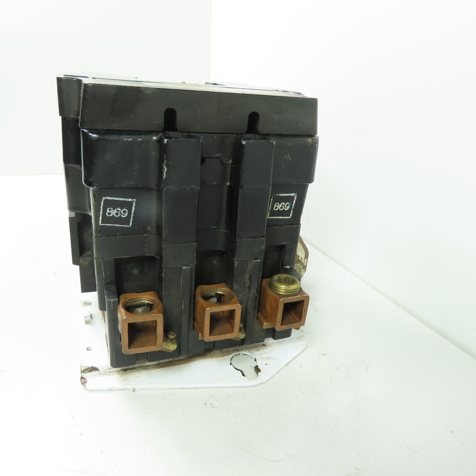 Square D 8536 SFO 1 NEMA Size 4 Magnetic Motor Starter 100HP 600V Max 120V Coil