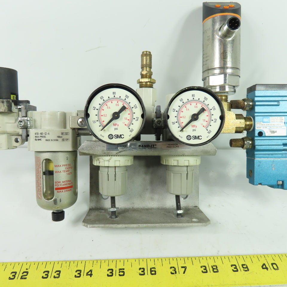Band-It PN7293 Pneumatic Manifold Filter Regulator Valve Assembly