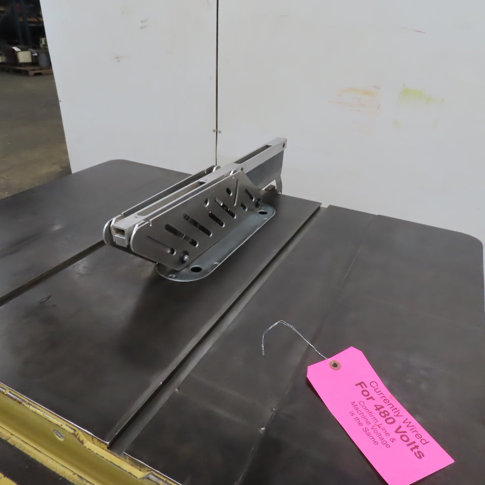 66-TA 10" Tilting Arbor Table Saw 45° Bevel 208-230/480V 3Ph 5Hp