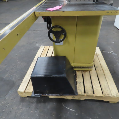 66-TA 10" Tilting Arbor Table Saw 45° Bevel 208-230/480V 3Ph 5Hp