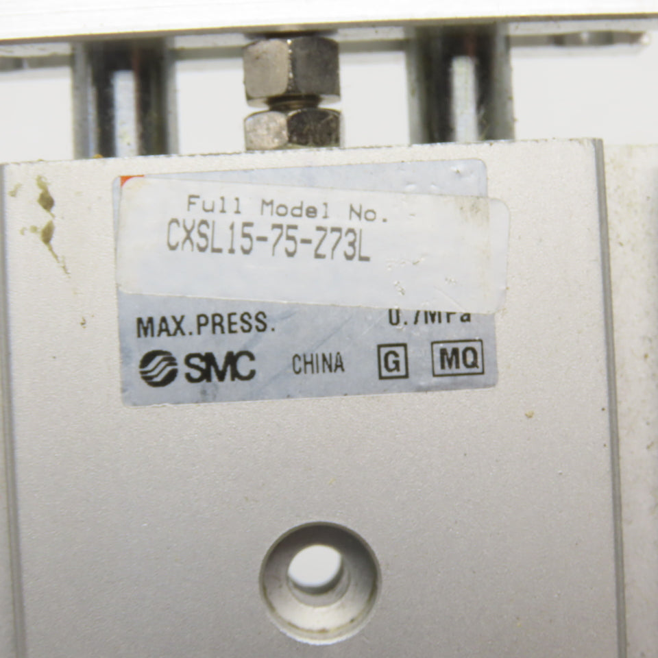 SMC CXSL15-75-Z73L Dual Rod Guided Air Cylinder 15mm Bore 75mm Stroke