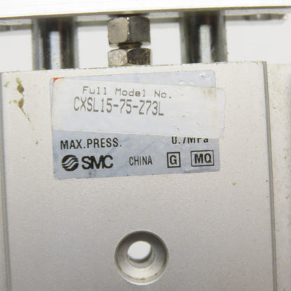 SMC CXSL15-75-Z73L Dual Rod Guided Air Cylinder 15mm Bore 75mm Stroke