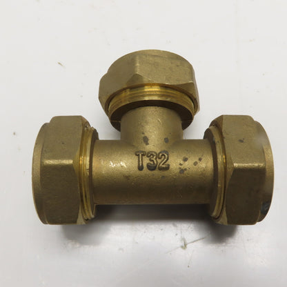 AMICO T32 1" PEX Brass Compression Tee Fitting 2632