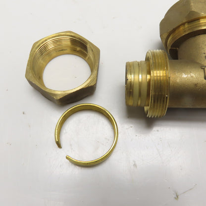 AMICO T32 1" PEX Brass Compression Tee Fitting 2632