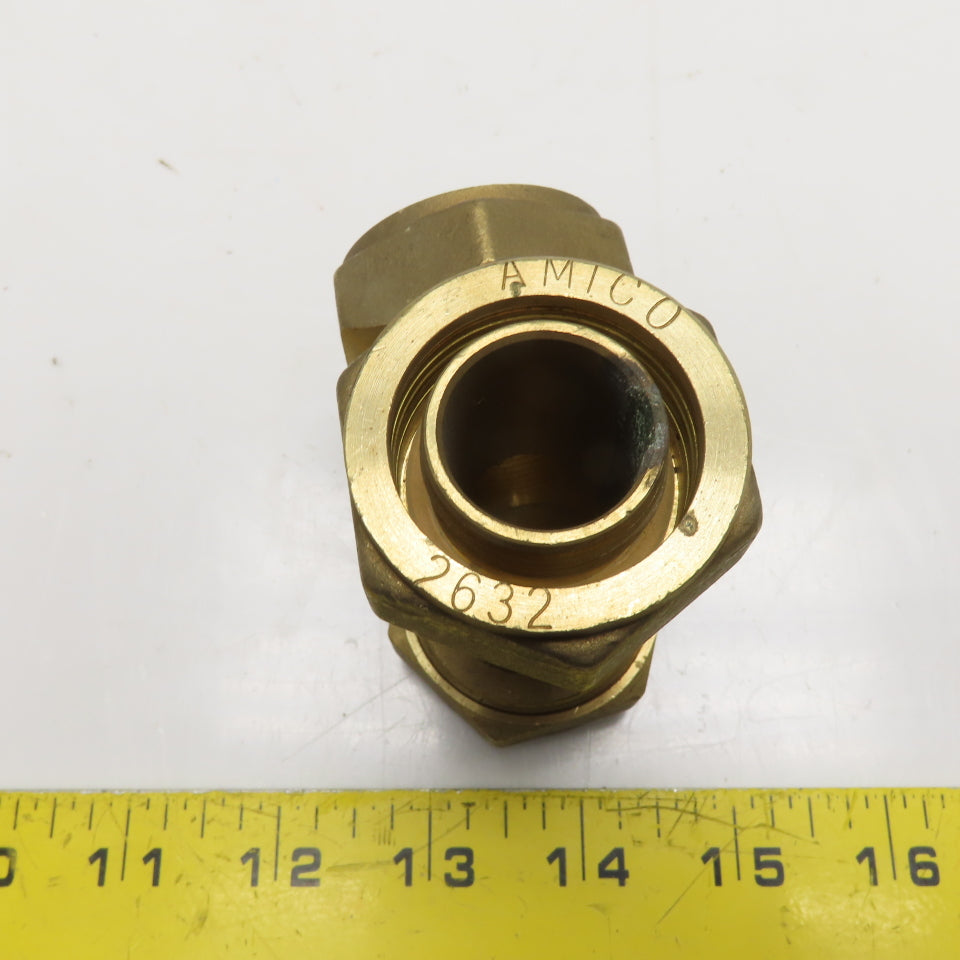 AMICO T32 1" PEX Brass Compression Tee Fitting 2632
