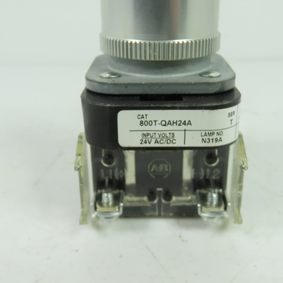 Allen-Bradley 800T-QAH24A Amber Pilot Light 24V AC/DC Ser T