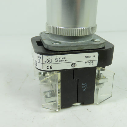 Allen-Bradley 800T-QAH24A Amber Pilot Light 24V AC/DC Ser T