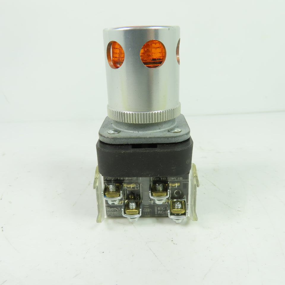 Allen-Bradley 800T-QAH24A Amber Pilot Light 24V AC/DC Ser T
