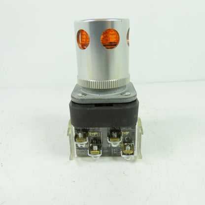 Allen-Bradley 800T-QAH24A Amber Pilot Light 24V AC/DC Ser T