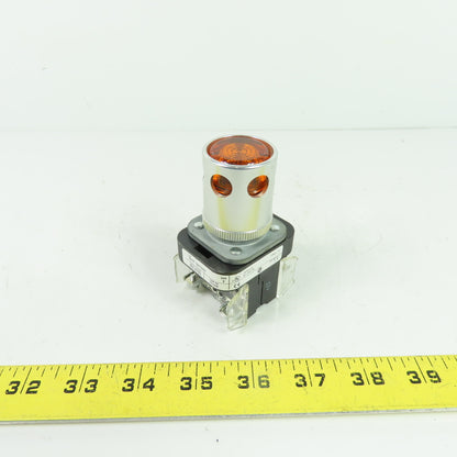 Allen-Bradley 800T-QAH24A Amber Pilot Light 24V AC/DC Ser T