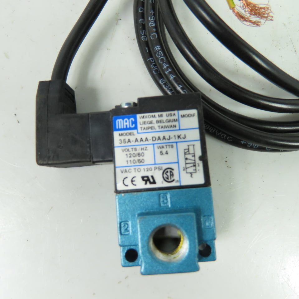 MAC 35A-AAA-DAAJ-1KJ Pneumatic Solenoid Valve 110/120V 5.4W