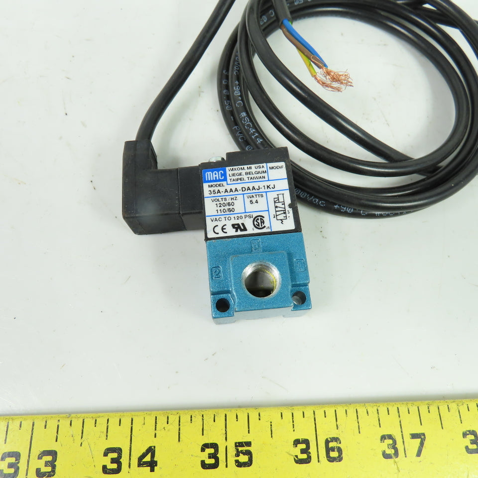 MAC 35A-AAA-DAAJ-1KJ Pneumatic Solenoid Valve 110/120V 5.4W