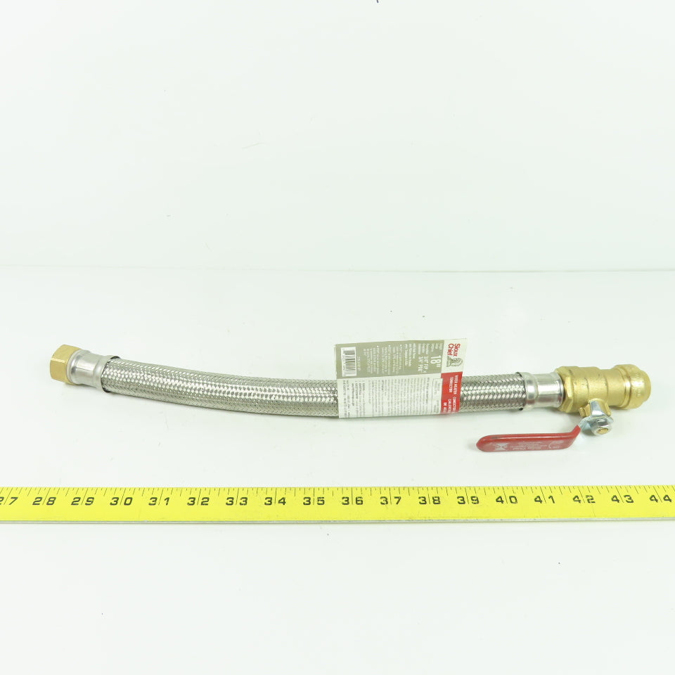 Sioux Chief 279-3F3Q18FP 18" Braided Stainless Steel Connector 3/4" FIP x 3/4"