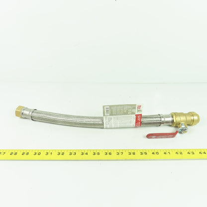 Sioux Chief 279-3F3Q18FP 18" Braided Stainless Steel Connector 3/4" FIP x 3/4"