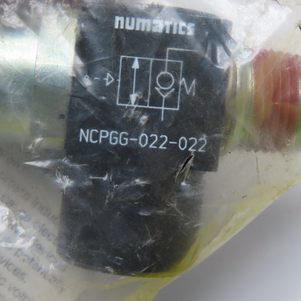 Numatics NCPGG-022-022 Pneumatic PO Check Valve 3/8" NPT