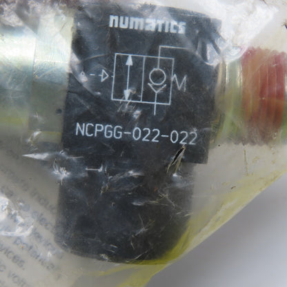 Numatics NCPGG-022-022 Pneumatic PO Check Valve 3/8" NPT
