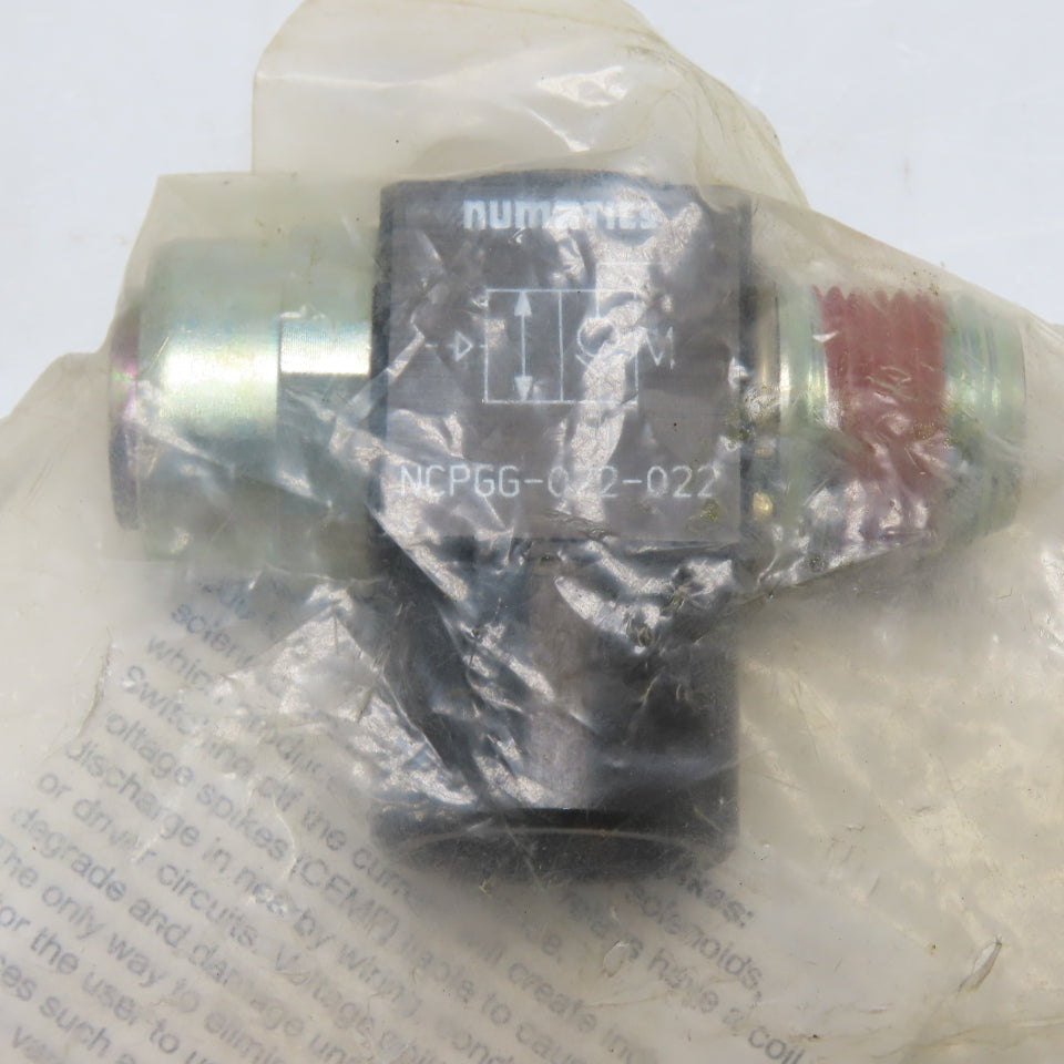Numatics NCPGG-022-022 Pneumatic PO Check Valve 3/8" NPT