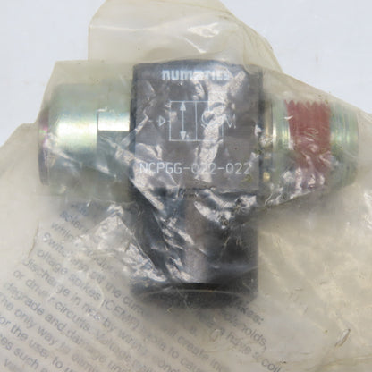 Numatics NCPGG-022-022 Pneumatic PO Check Valve 3/8" NPT