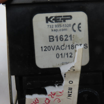 KEP B1621 Electromechanical Counter 120VAC