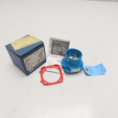 Meltric 63-38043 30A 3Ph Switch Rated Inlet/Plug 480VAC