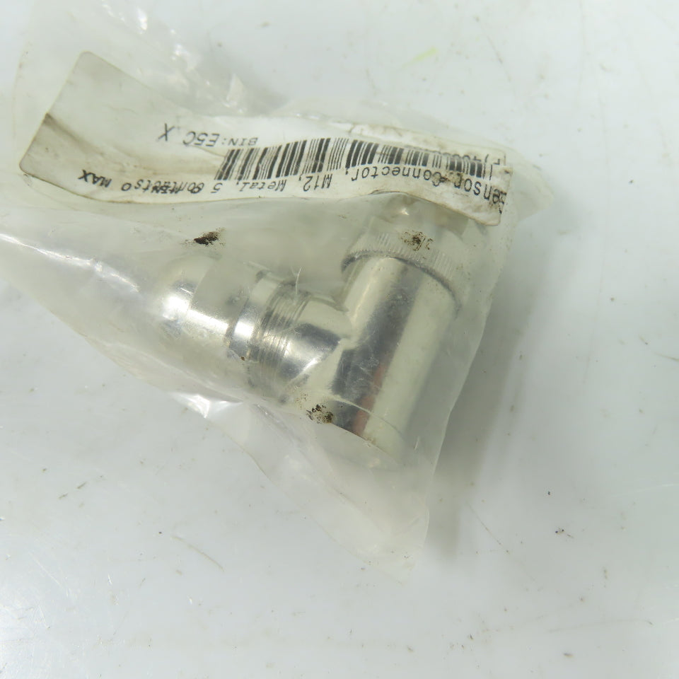 TE Connectivity T4112512051-000 M12 5-Pin Gold Right Angle PG9 Sensor Connector