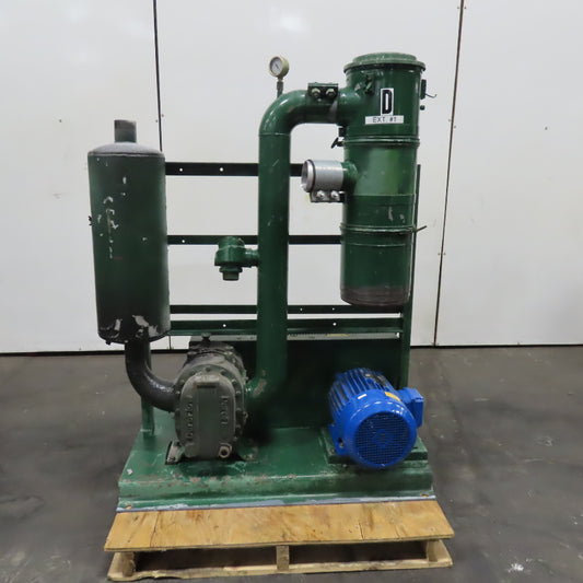 Duroflow 4504VT 10Hp 230/460V Positive Rotary Lobe Blower W/ Candle Filter