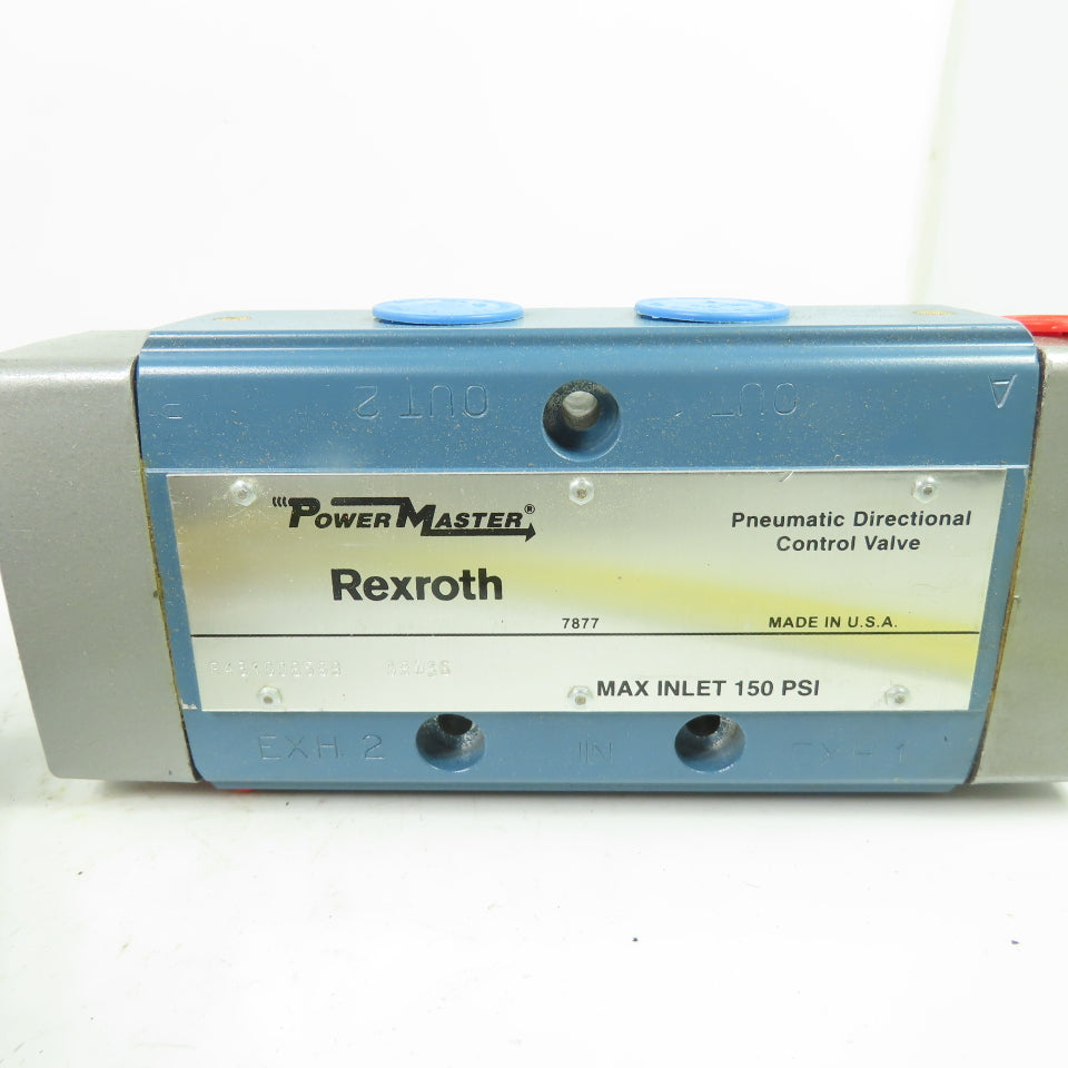 Rexroth 7877 R431008599 PowerMaster Pneumatic Directional Control Valve 150 PSI