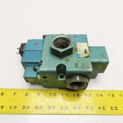 MAC 57D-13-111CA 3 Way Pneumatic Solenoid Valve 110/120V Coil 1" NPT