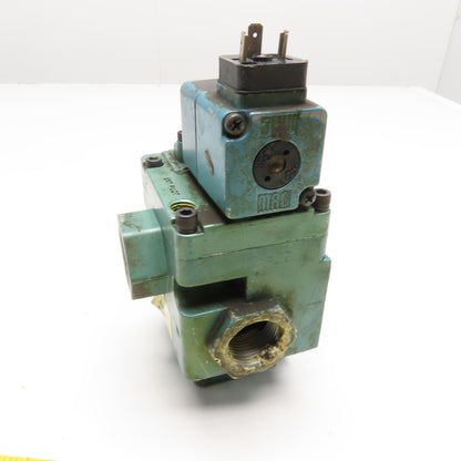 MAC 57D-13-111CA 3 Way Pneumatic Solenoid Valve 110/120V Coil 1" NPT