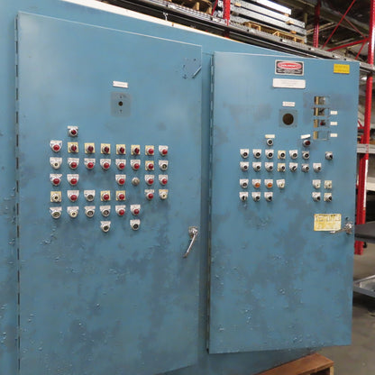 84" x 87" x 20" Free Standing Electrical Enclosure Back Plate Buttons Disconnect