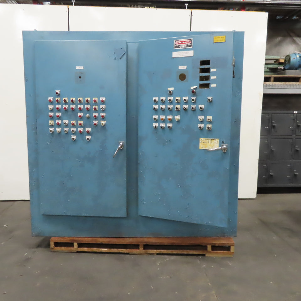 84" x 87" x 20" Free Standing Electrical Enclosure Back Plate Buttons Disconnect