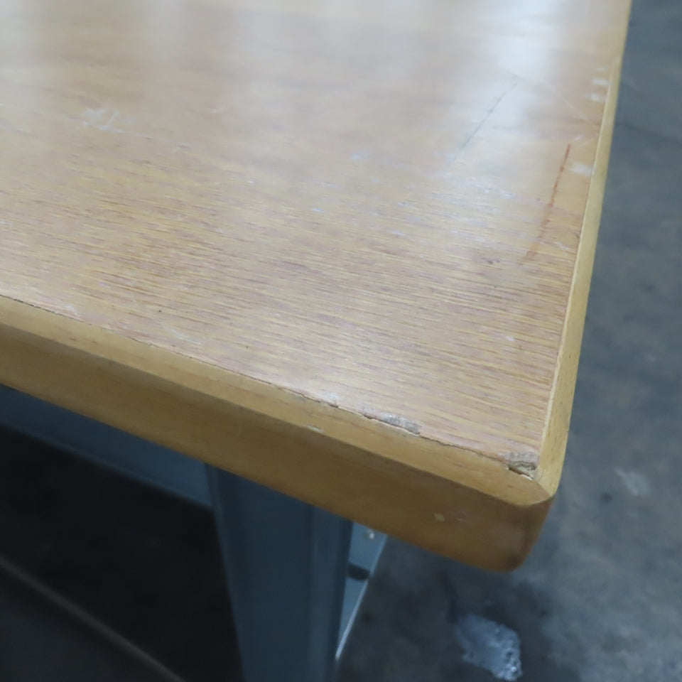 30" x 60" Wood Top Steel Work Station Table Desk W/ Shelf 34" Tall