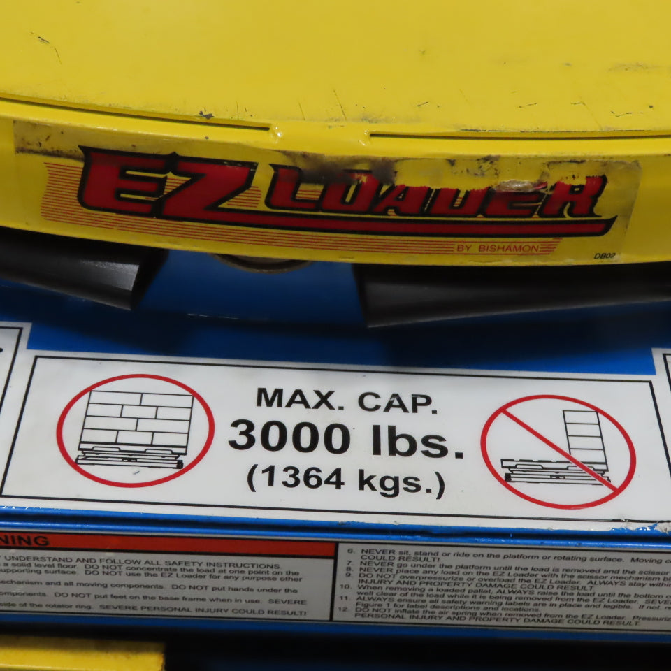 Bishamon EZ Loader 3000Lbs. Rotating Self Leveling Pallet Ergonomic Positioner