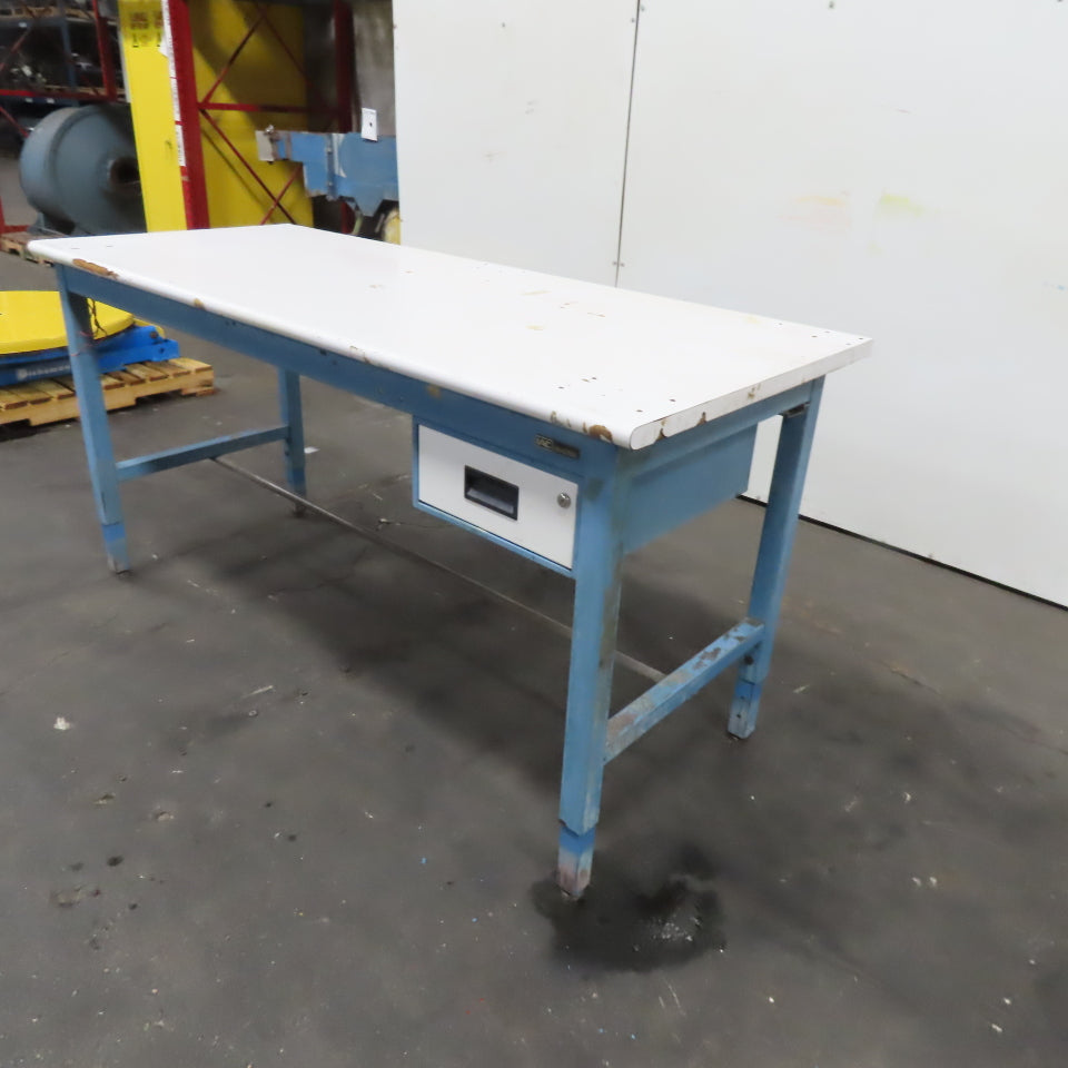 IAC Industries 30" x 72" x 36" Tall Laminated Top Work Bench Table Desk