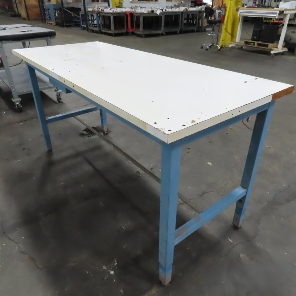 IAC Industries 30" x 72" x 36" Tall Laminated Top Work Bench Table Desk