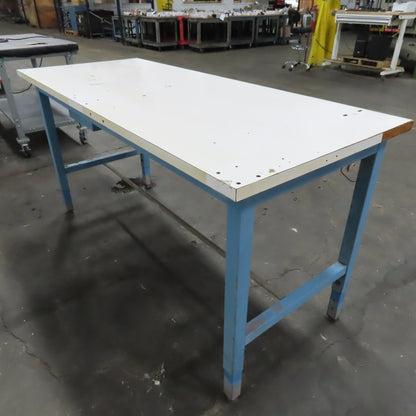 IAC Industries 30" x 72" x 36" Tall Laminated Top Work Bench Table Desk