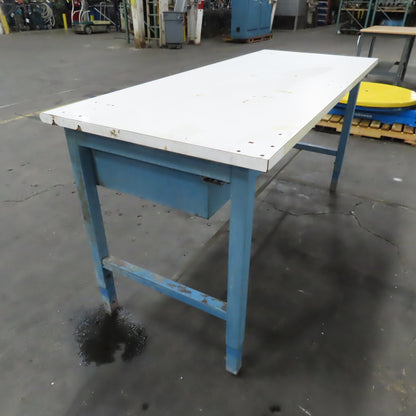 IAC Industries 30" x 72" x 36" Tall Laminated Top Work Bench Table Desk