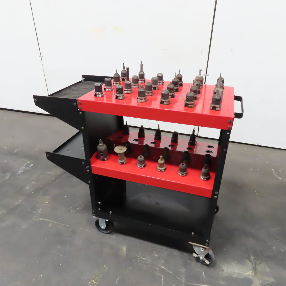 Huot Toolscoot 48 Spot BT30 Taper Tool Holder Cart W/ 41 Misc. Tools ...