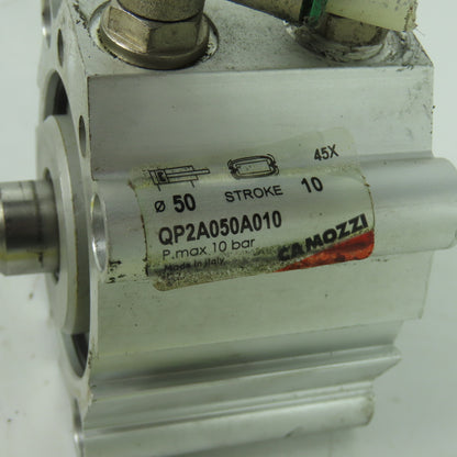 Camozzi QP2A050A010 50mm Bore 10mm Stroke Compact Air Cylinder 10 bar