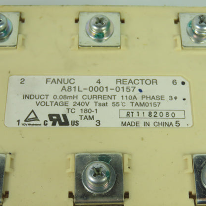 Fanuc A81L-0001-0157 110A 3Ph 0.07mH Line Reactor