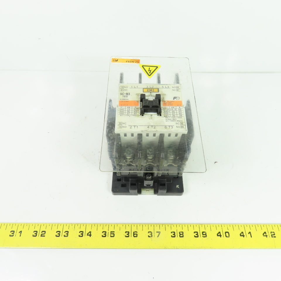Fuji SC65BAA SC-N3 Magnetic Contactor 100A 3-Pole 3-Phase 600V