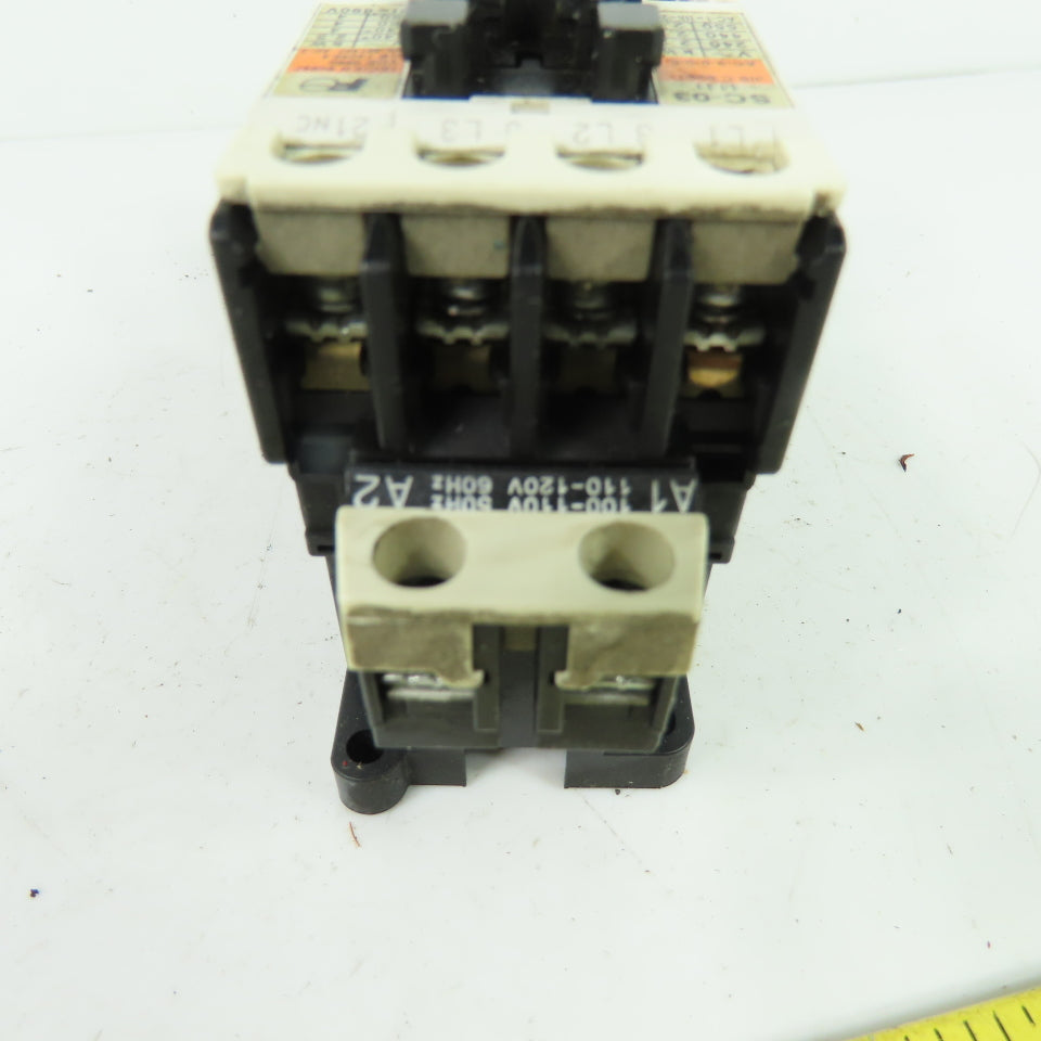 Fuji SC-03 3-Pole Magnetic Contactor W/ TR-0N 0.95-1.45A Overload Relay