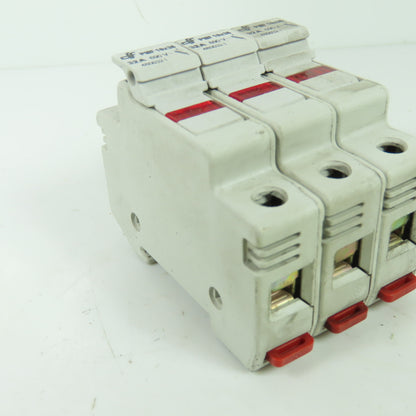 DF Electric 480032 PMF 10x38 32A 3-Pole DIN Rail Fuse Holder 690V Lot Of 2