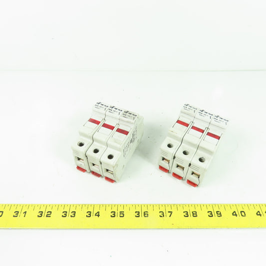 DF Electric 480032 PMF 10x38 32A 3-Pole DIN Rail Fuse Holder 690V Lot Of 2