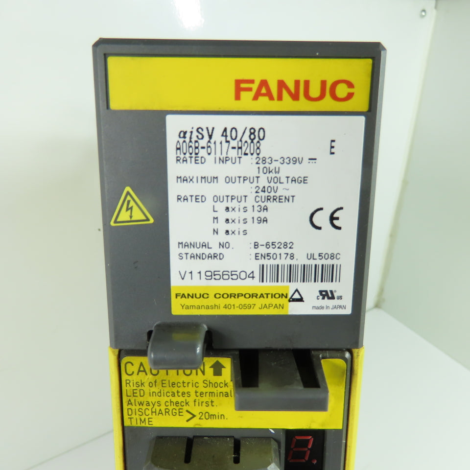 Fanuc A06B-6117-H208 aiSV 40/80 Alpha i Servo Amplifier Module