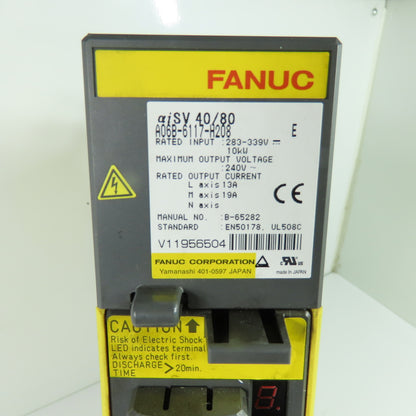 Fanuc A06B-6117-H208 aiSV 40/80 Alpha i Servo Amplifier Module