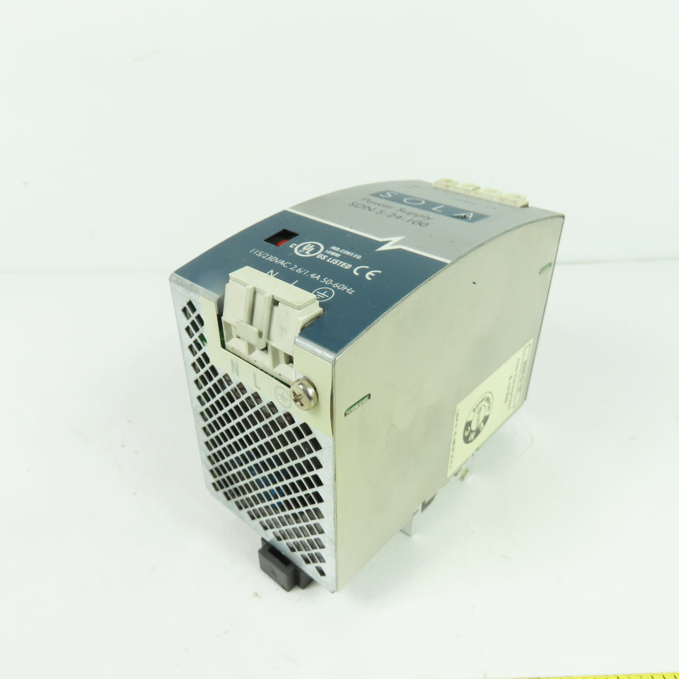 SOLA SDN 5-24-100 Power Supply 24VDC 5A Output 115/230VAC Input