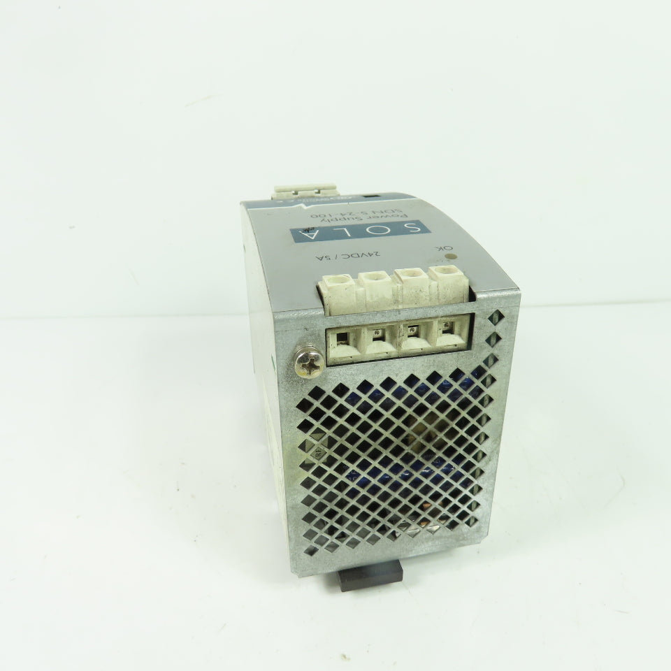 SOLA SDN 5-24-100 Power Supply 24VDC 5A Output 115/230VAC Input