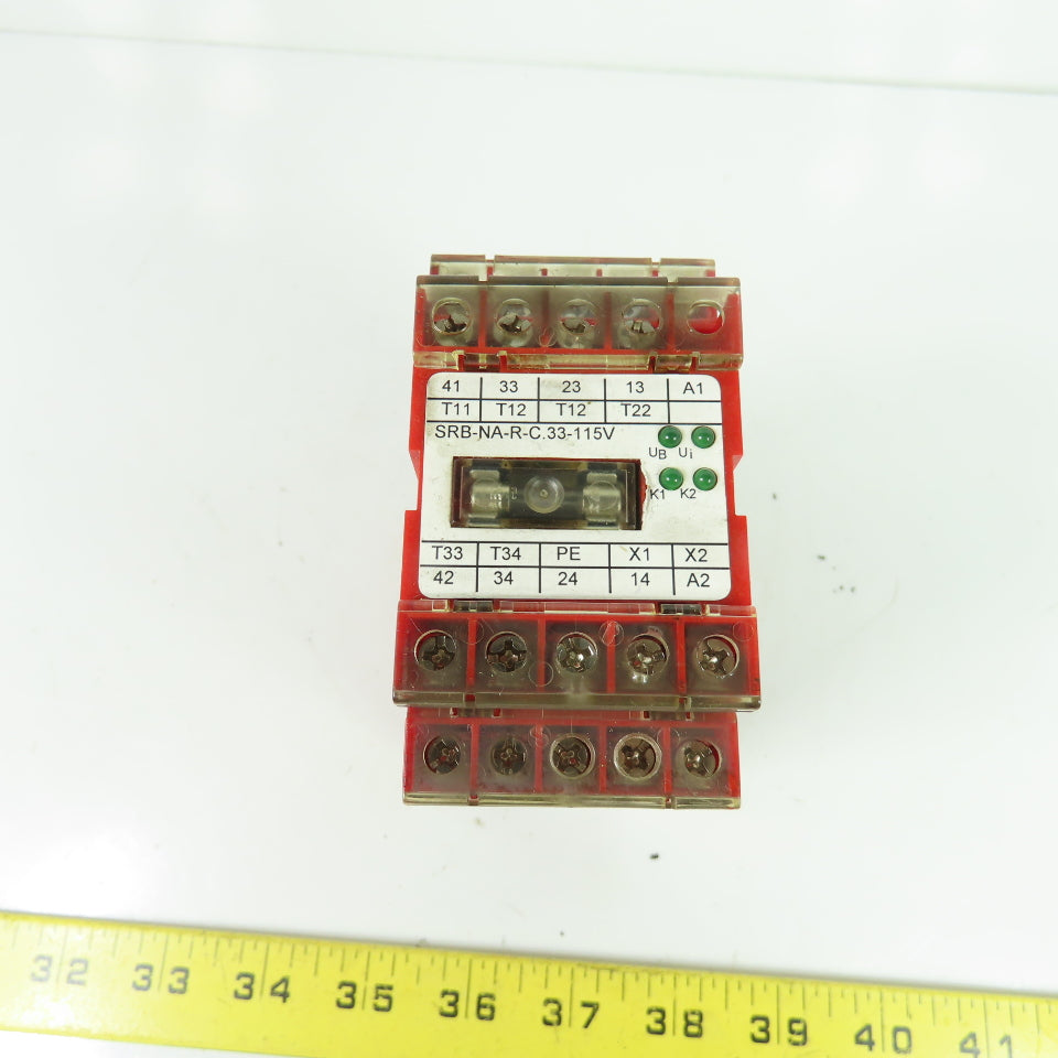 Elan SRB-NA-R-C.33-115V Safety Relay 115VAC 230VAC/24VDC 4A
