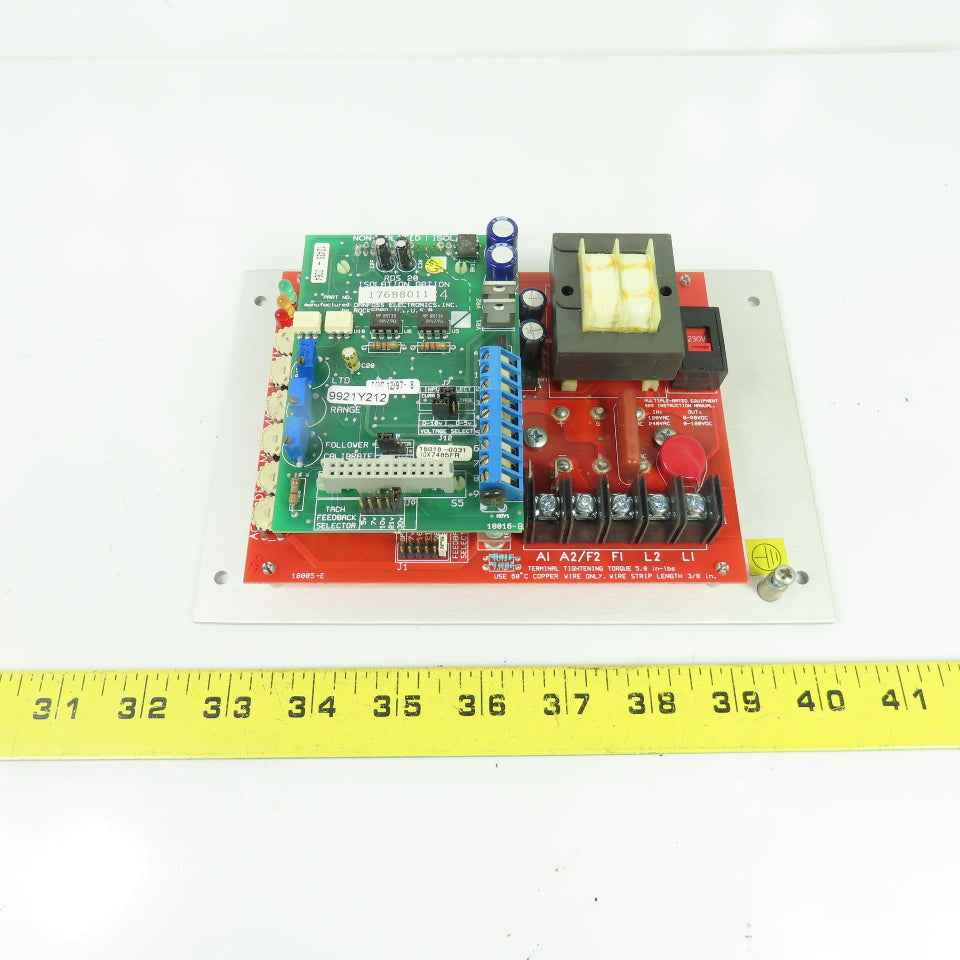 Danfoss Electronics RDS 20 Isolation Option Board 120/240VAC W/ 176B8011 Board